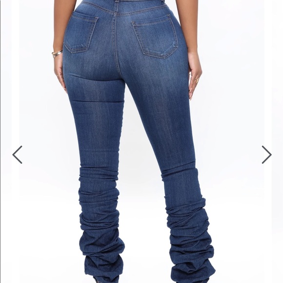 stacked skinny jeans dark wash - Picture 7 of 7